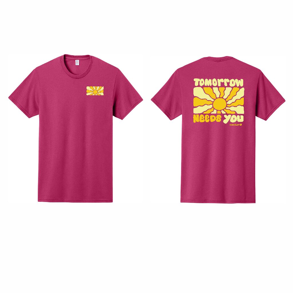 “Tomorrow Needs You” Tee- pink